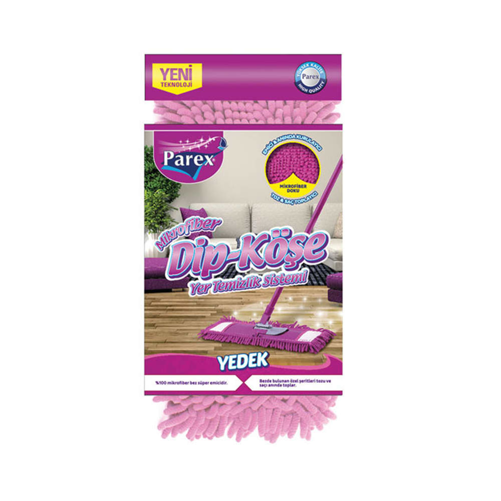 Recharge de vadrouille microfibr pr nettoyer les coins Rose-1909625 